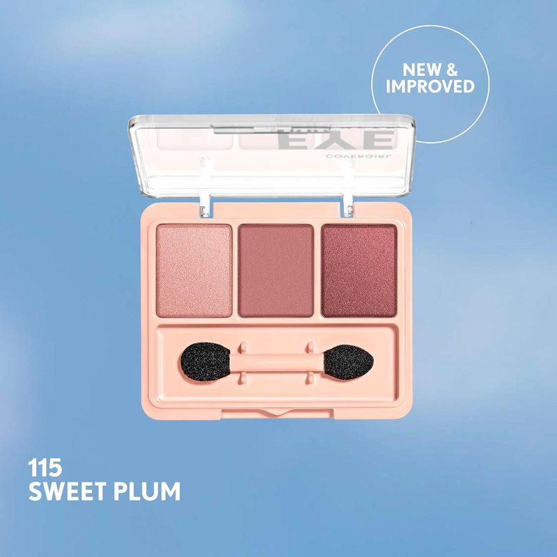 Covergirl Eye Enhancer - Sweet Plum Eyeshadow Trio | Vegan, Talc-Free, Matte & Shimmer Finishes, 0.14oz