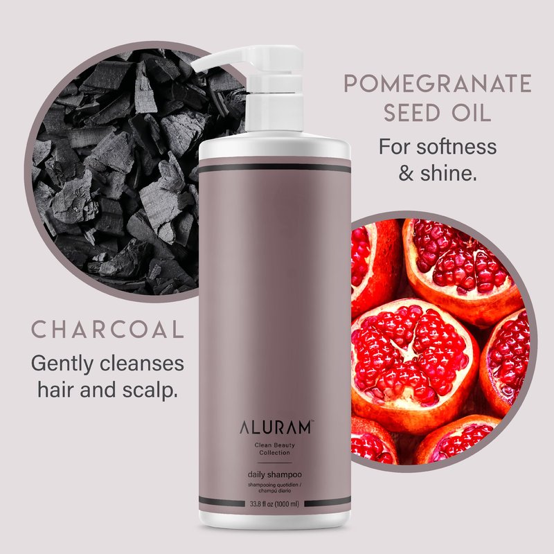 ALURAM Coconut Water Daily Shampoo for Men and Women, Detoxifying Hydration and Volume for All Hair Types, 33.8 Fl Oz