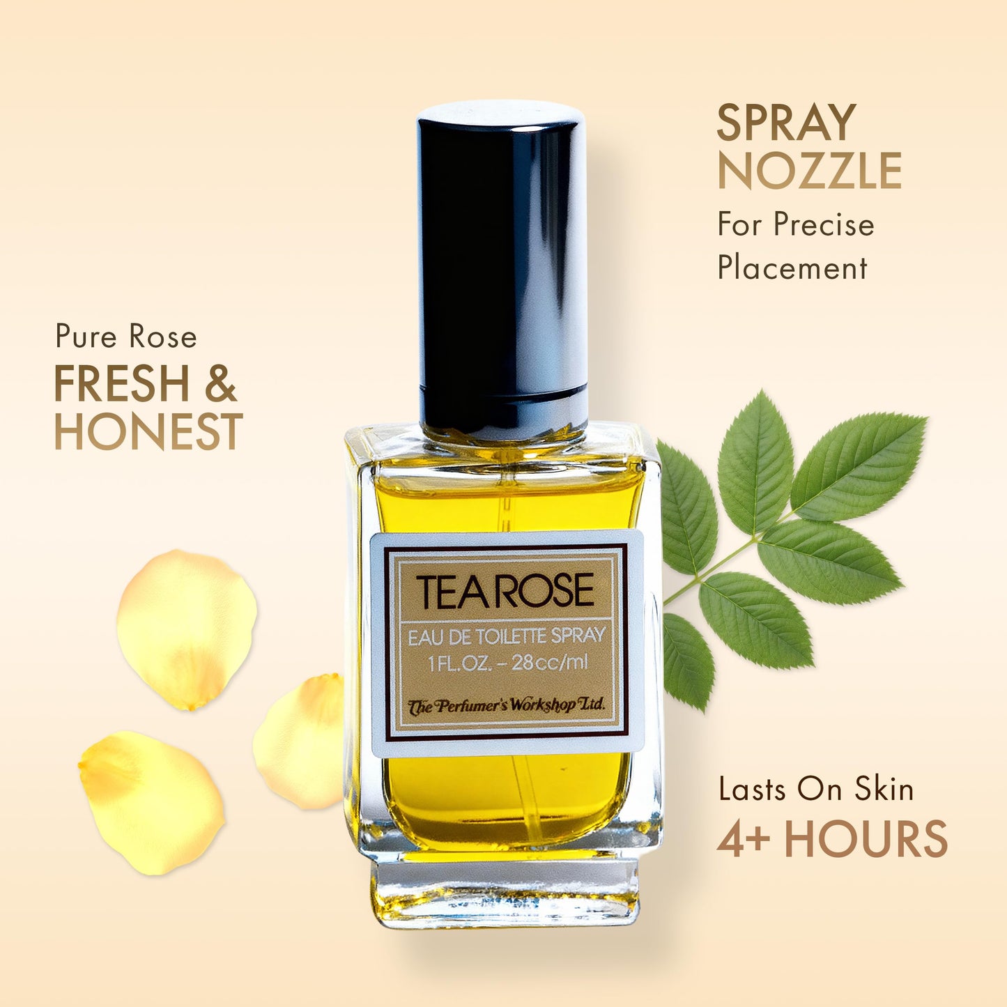 Tea Rose by Perfumers Workshop Eau De Toilette Spray 1 Oz for Women