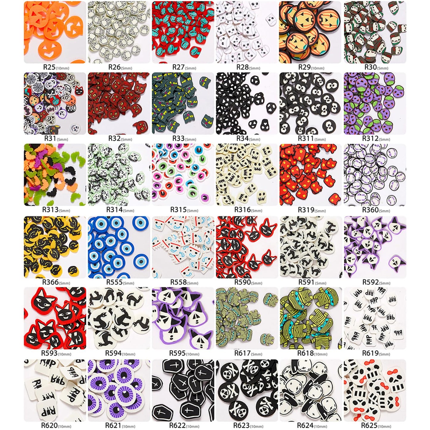 Rose Flower Holographic Chunky Glitter, 6 Boxes Mixes Sequins 3D Holographic Pattern Halloween Theme Festival, Pumpkin Bat Ghost Witch Halloween Confetti Glitter for DIY Nail Art Halloween Party