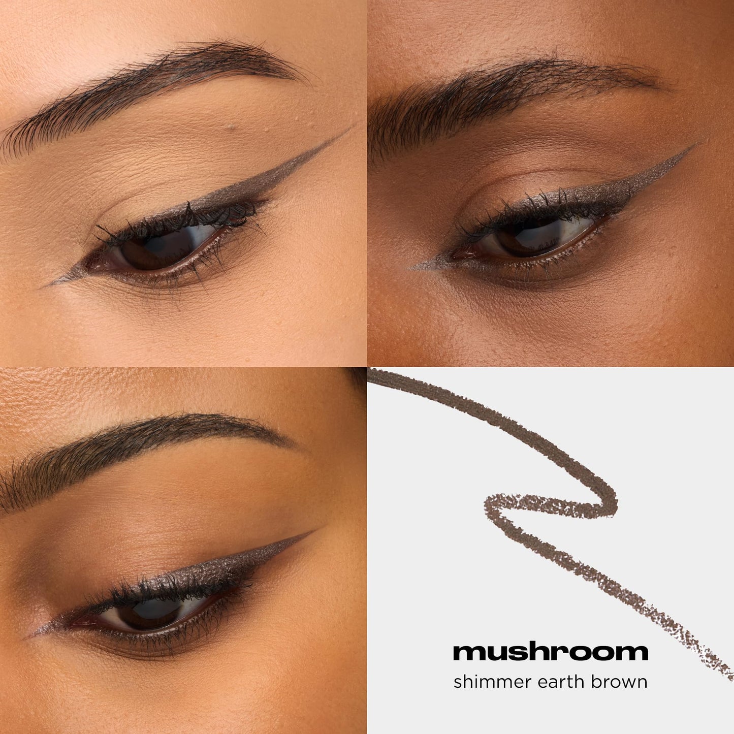 URBAN DECAY 24/7 Glide-On Waterproof Eyeliner Pencil - Smudge-Proof, Long-Lasting, Transfer-Proof, Up to 16HR Wear, Smooth No-Tug Formula, Mushroom (Earth Brown Shimmer) - 0.04 oz