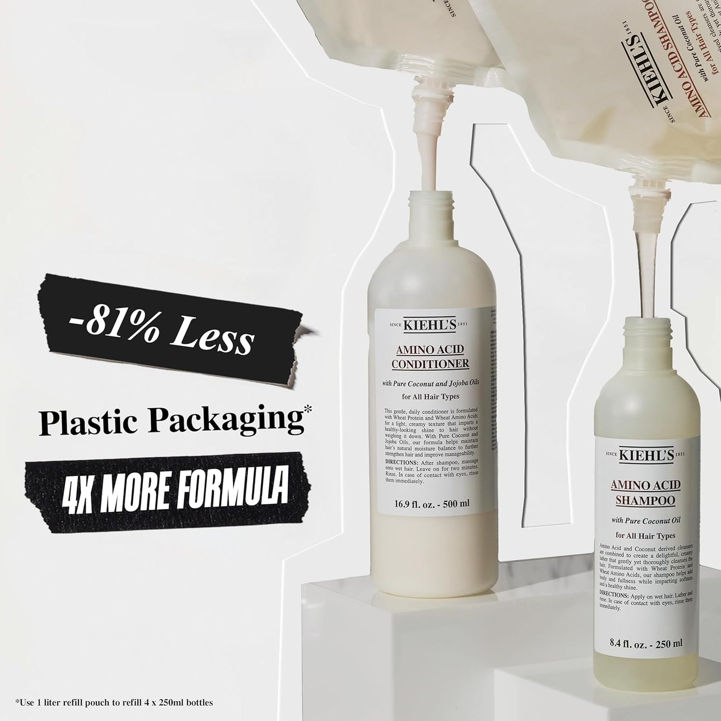 Kiehl's Amino Acid Shampoo - Strengthening Formula with Coconut Oil | Paraben-Free, All Hair Types