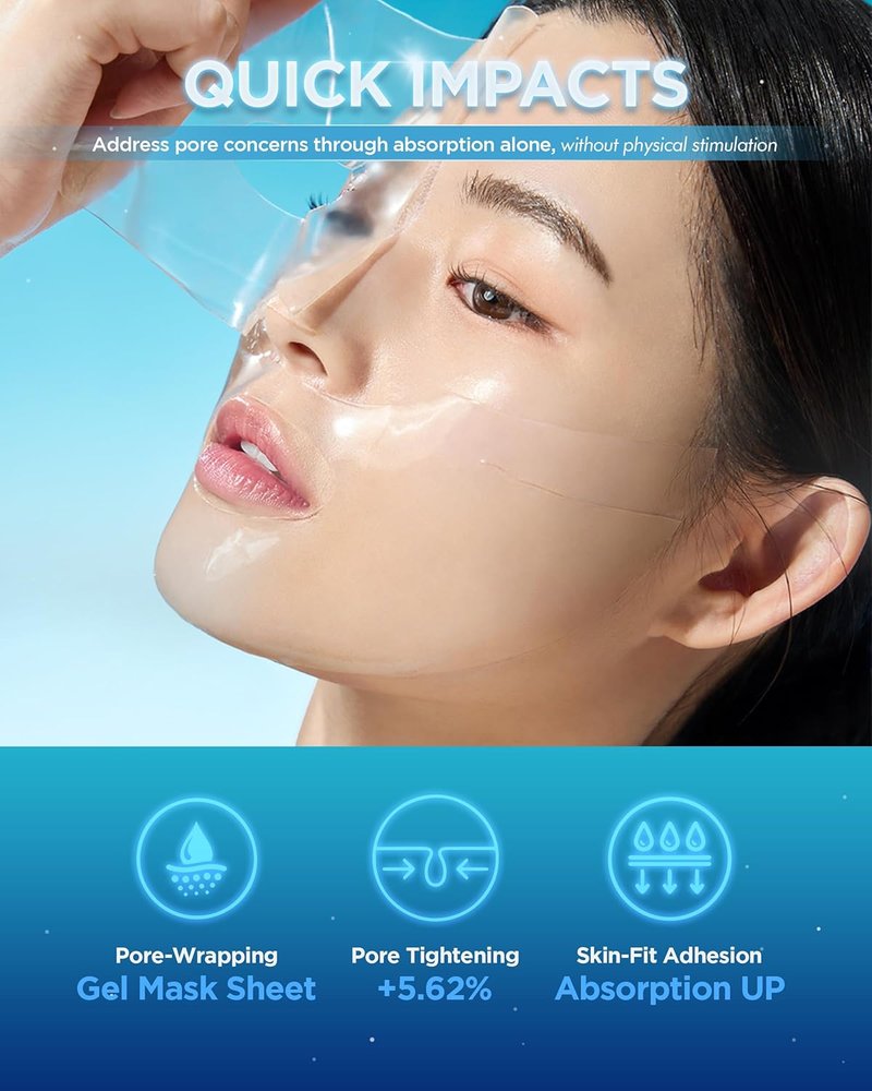 Hyper Peptide Firming Booster Collagen Hydrogel Face Mask - Overnight Pore Tightening & Elasticity Improvement | 5 Sheets