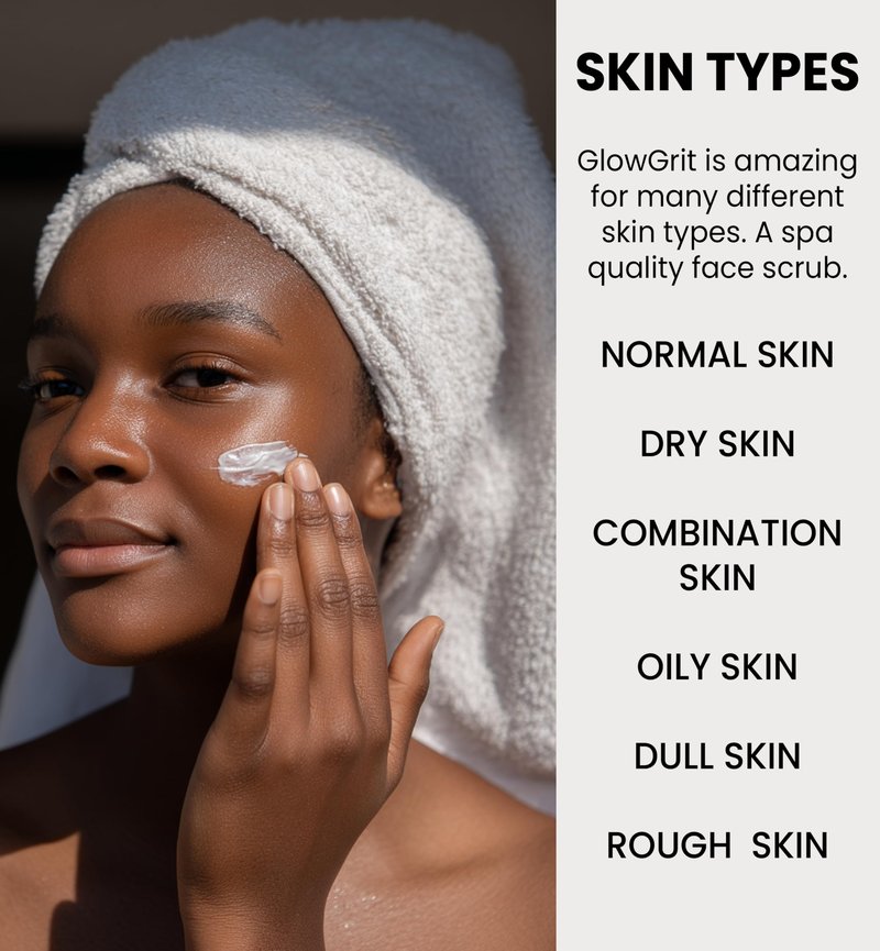 GlowGrit At-Home-Spa Microdermabrasion Cream Facial Scrub - Unisex Exfoliator for Dull Skin, Pores, Even Skintone, Beards and More