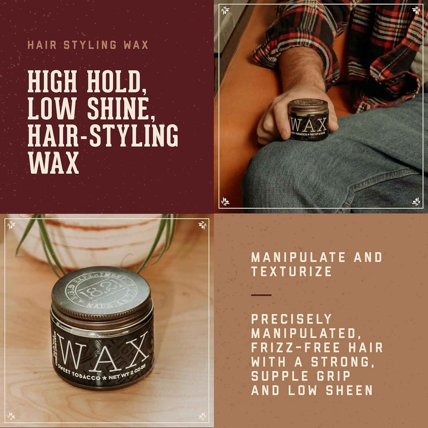 18.21 Man Made Styling Variety Pack - Sweet Tobacco Scented Hair Products