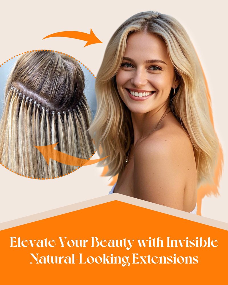 Sunny Hair 22 Inch Invisible I Tip Human Hair Extensions, for Parties and Weddings, Black, Soft, for Women with Thick Hair Seeking Length Without Bulk, Easy to Maintain 50g