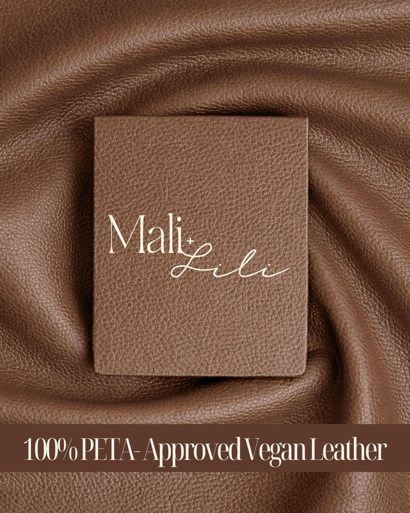 Mali+Lili Lola Beauty Bag Duo, Makeup Bag Travel Cosmetic Bag Set of 2, leather Purse Crossbody Bags for Women and Girls, Cute Makeup Pouch, Travel Pouch, Crossbody Purses for Women, Blush