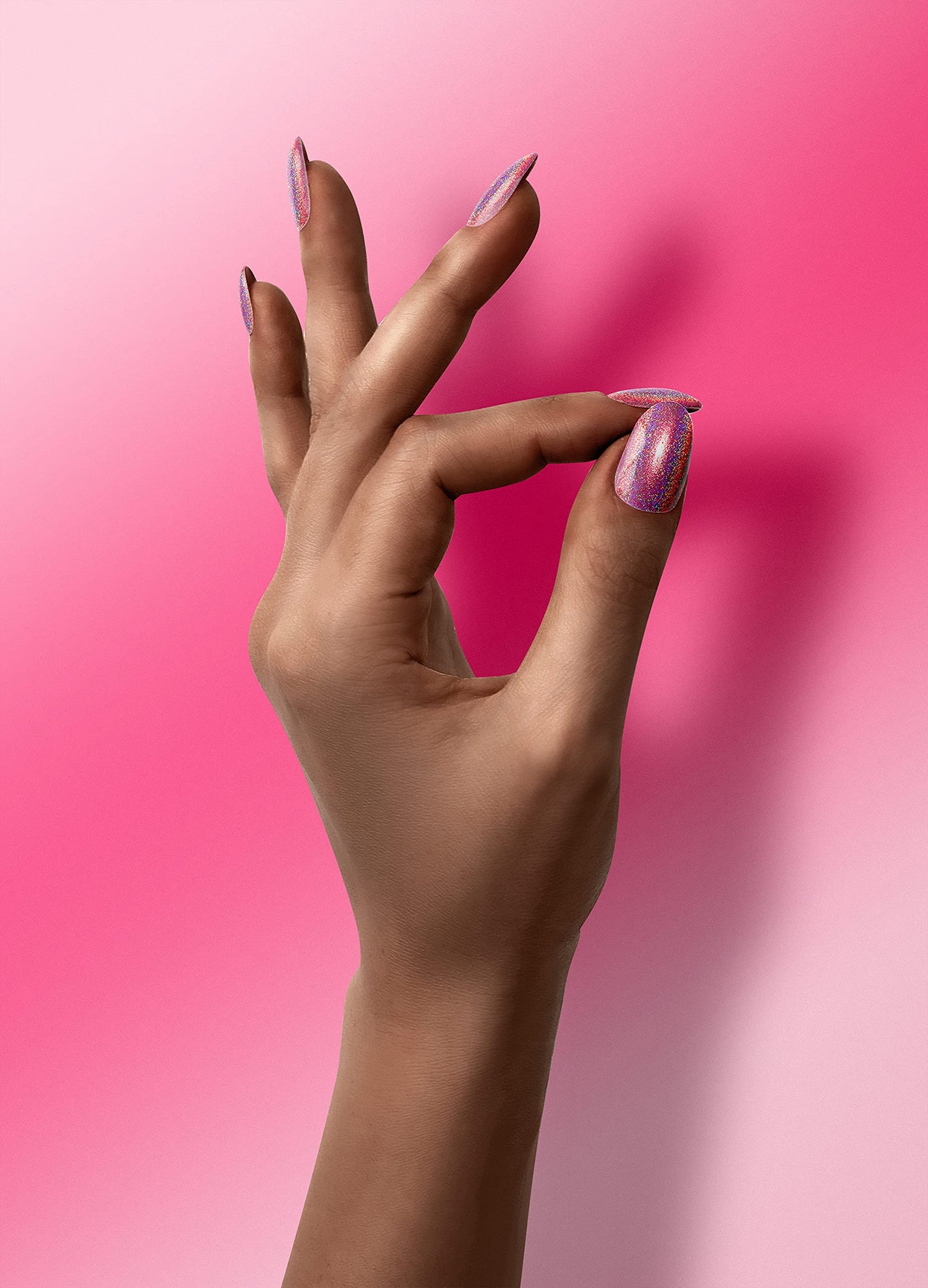 LeChat - Perfect Match Spectra Gel Polish - Kaleidoscope - Magenta Holographic Glitter - (0.5 Ounce) - Easy Application - Includes Bonus Nail Lacquer Bottle
