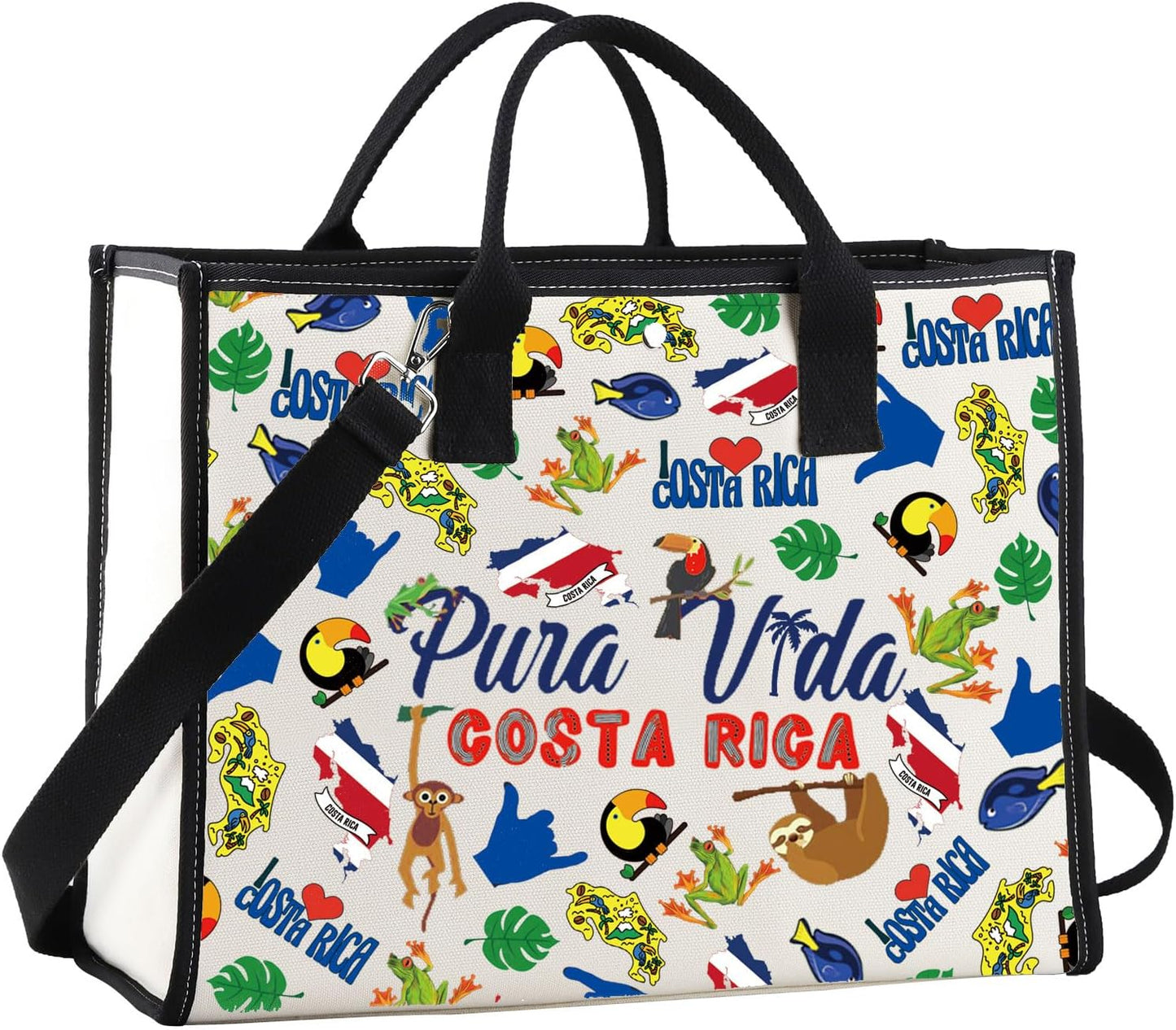 Costa Rica Makeup Bag - Stylish Travel Gift for Costa Rica Lovers | Zippered Design