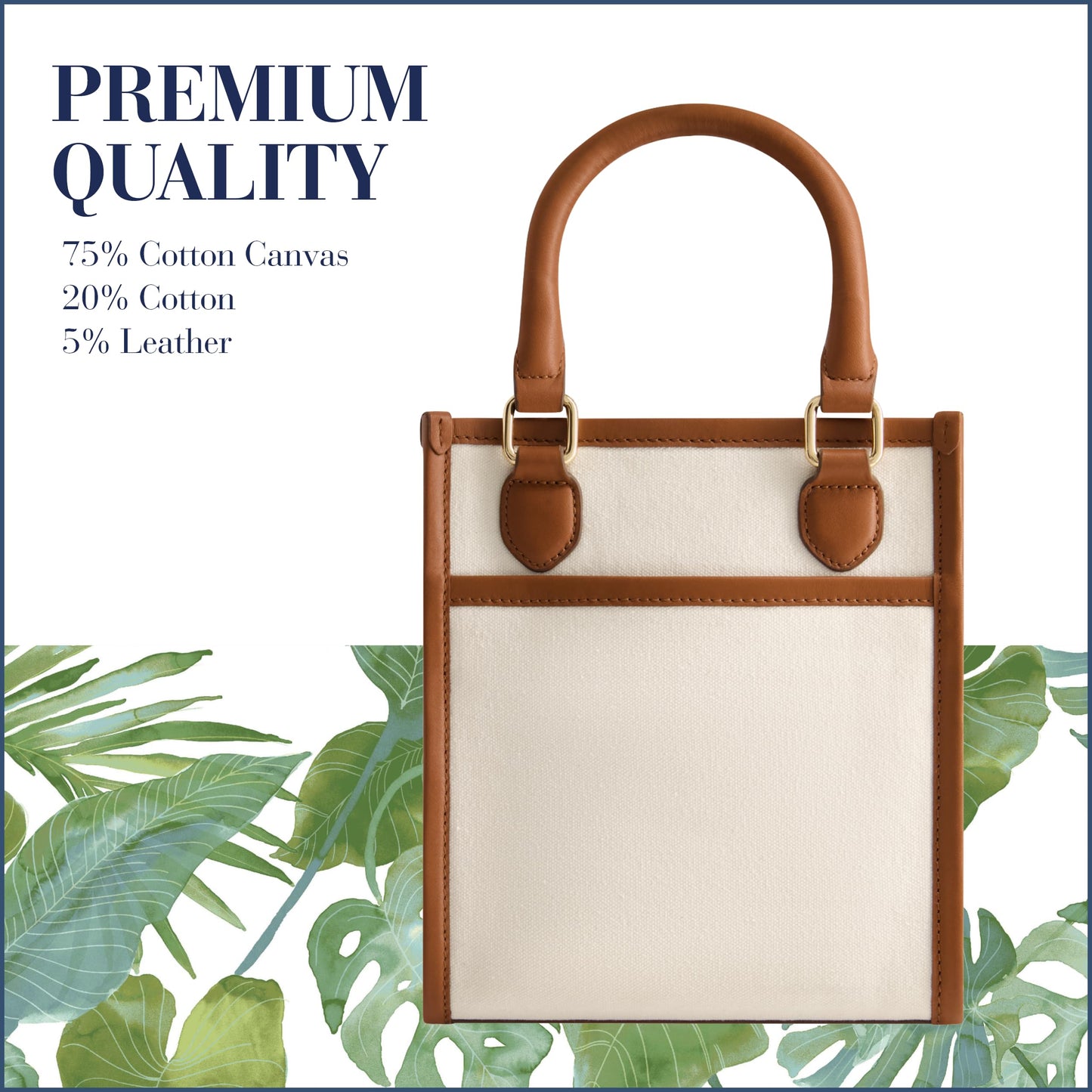 Tommy Bahama Women's Tote Bag, North South Canvas Travel Purse Handbag with Adjustable Shoulder Strap and Leather Trim, Natural