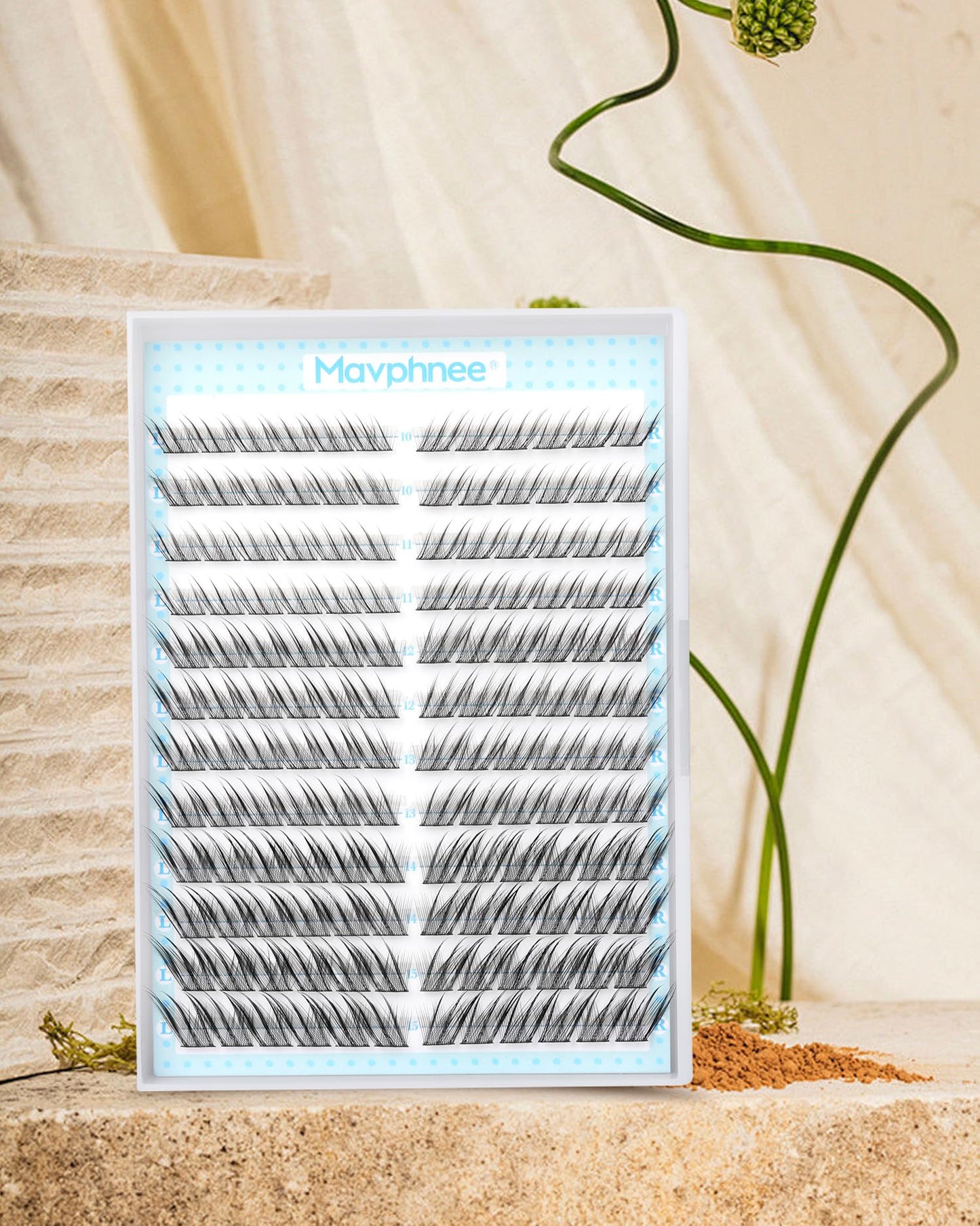 Fox Eye Lash Clusters J-Curly Individuals Eyelash Extension Wet Look Fairy Lash Spikes Cat Eye Lash Extensions Pre-Mapped Natural Eyelash Clusters 144 Pcs 10-15MM Wispy Cluster Lashs