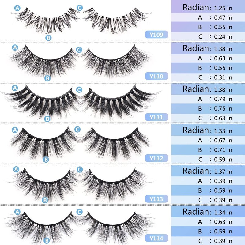 MAGEFY Faux Mink Eyelashes - 30 Pairs in 6 Styles for Natural to Dramatic Volume | Includes Eyebrow Grooming Kit