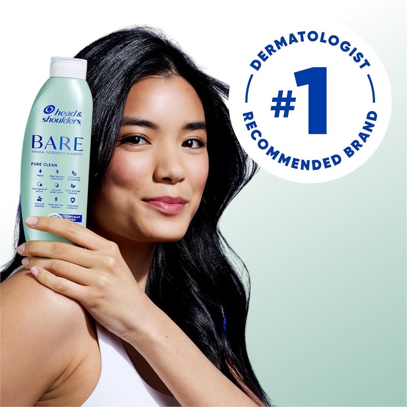 Head & Shoulders Anti-Dandruff Shampoo - Bare Soothing Hydration, 1% Pyrithione Zinc, Sulfate-Free, 13.5 fl oz