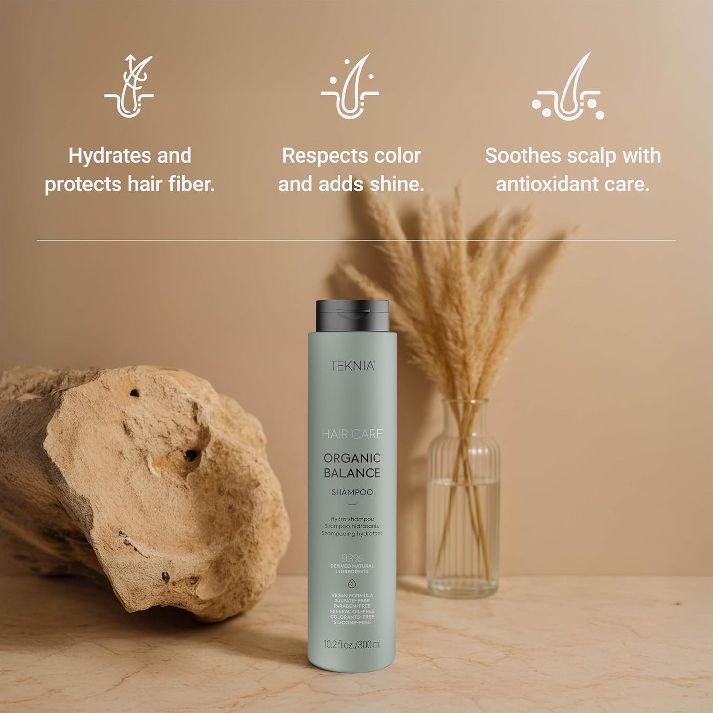 LAKMÉ Organic Balance Hydrating Shampoo for Scalp & Hair | 10.2 Fl Oz