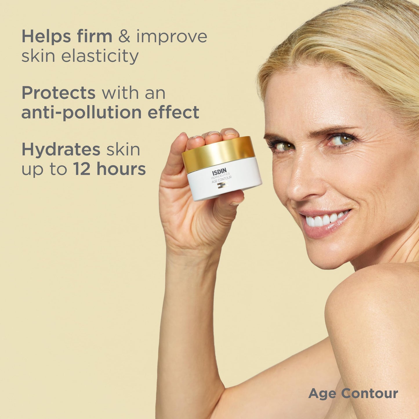 ISDIN Isdinceutics Age Contour Firming and Rejuvenating Cream - Face Moisturizer with Niacinamide. Visibly Reduces Wrinkles, 18.1 OZ.