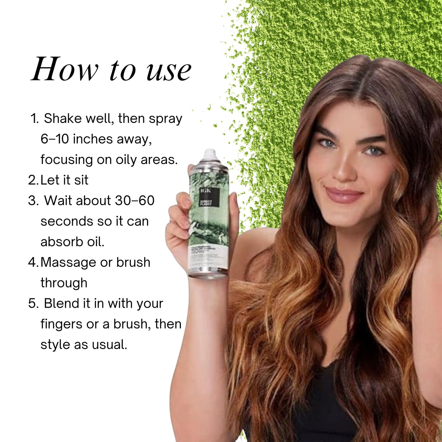 IGK DIRECT FLIGHT Multi-Tasking Matcha Dry Shampoo | Light Cleanse + Style Preserving | Vegan + Cruelty Free