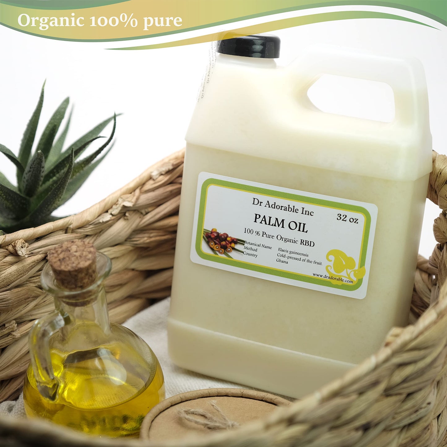Dr Adorable - 32 oz - Palm Oil - Pure Organic Cold Pressed