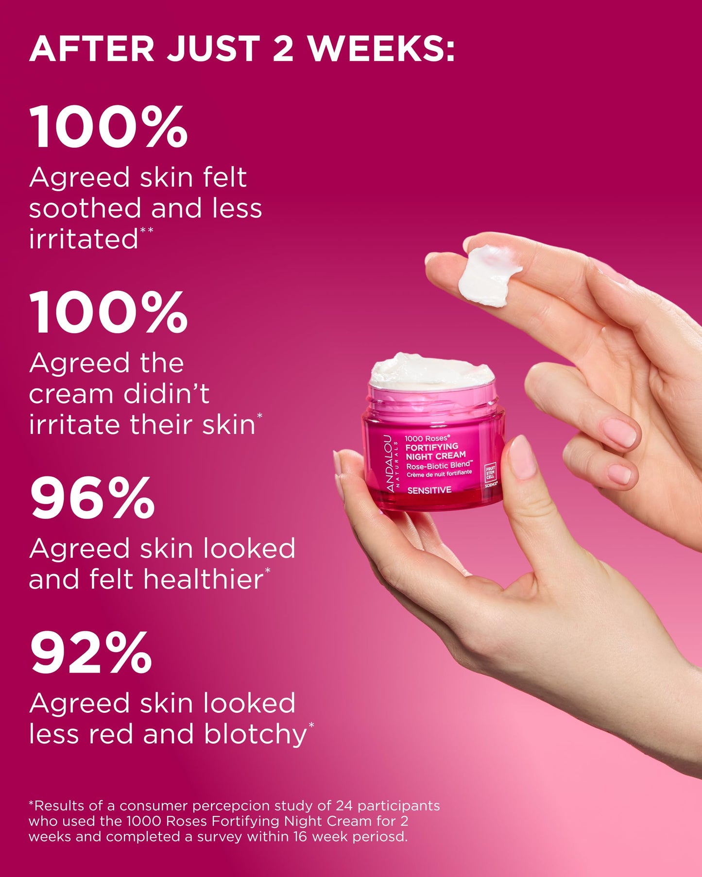 Andalou Naturals 1000 ROSES® Fortifying Night Cream