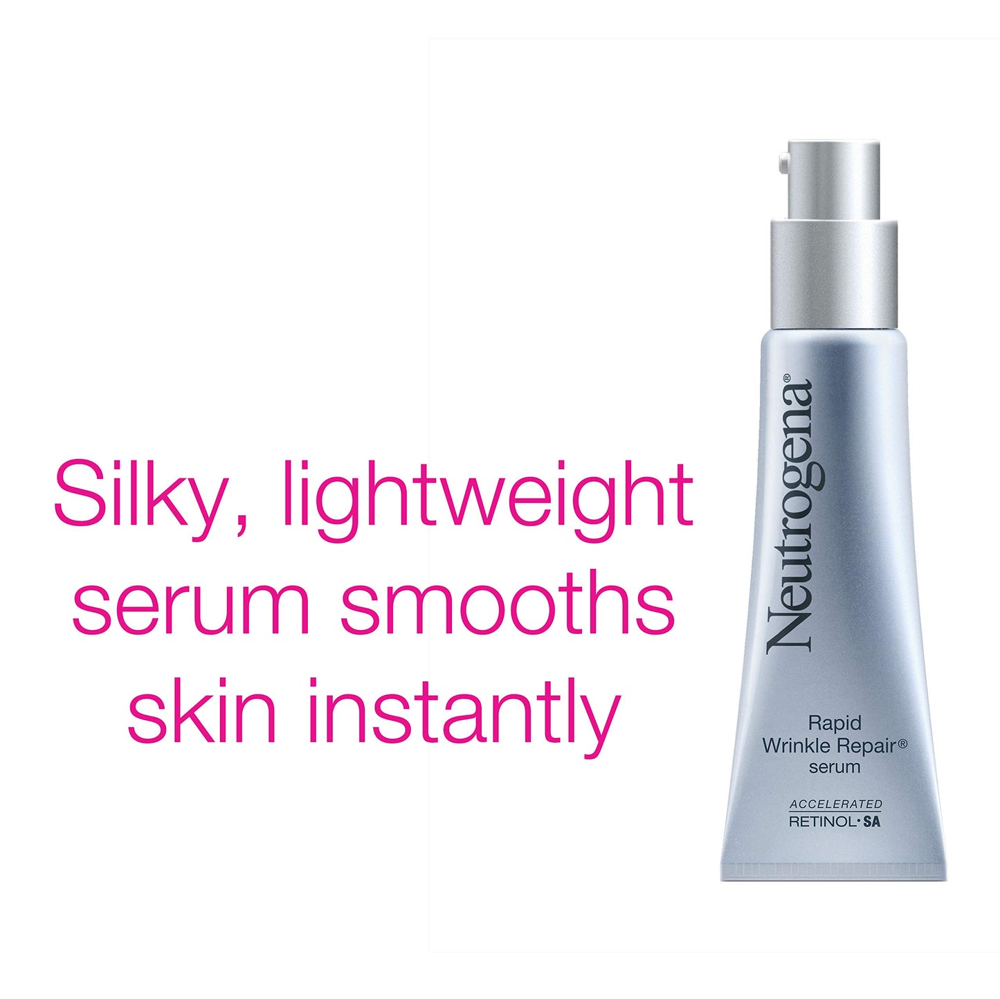 Neutrogena Rapid Wrinkle Repair Anti-Wrinkle Retinol Serum with Hyaluronic Acid & Glycerin - Anti-Aging Facial Serum for Wrinkles & Dark Circles, 1 fl. oz