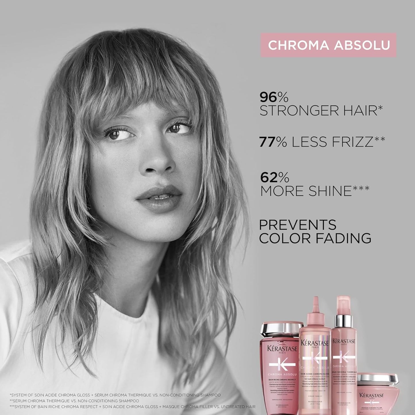 Kerastase Chroma Absolu Shampoo & Conditioner Set | Protects & Hydrates Color-Treated Hair with Glycerin & Hyaluronic Acid