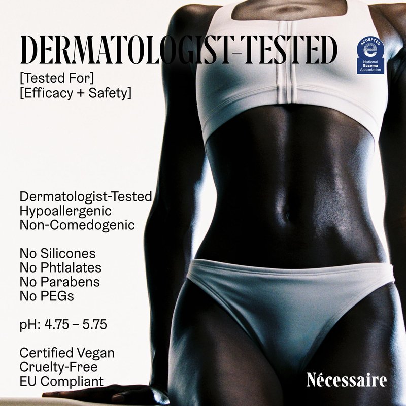 Nécessaire The Body Lotion Fragrance-Free - Multi-Peptide Moisturizer - Firming Body Lotion for Women + Men. 2.5% Niacinamide. Non-Comedogenic + Hypoallergenic for Sensitive Skin– 200 ml/6.8 fl oz