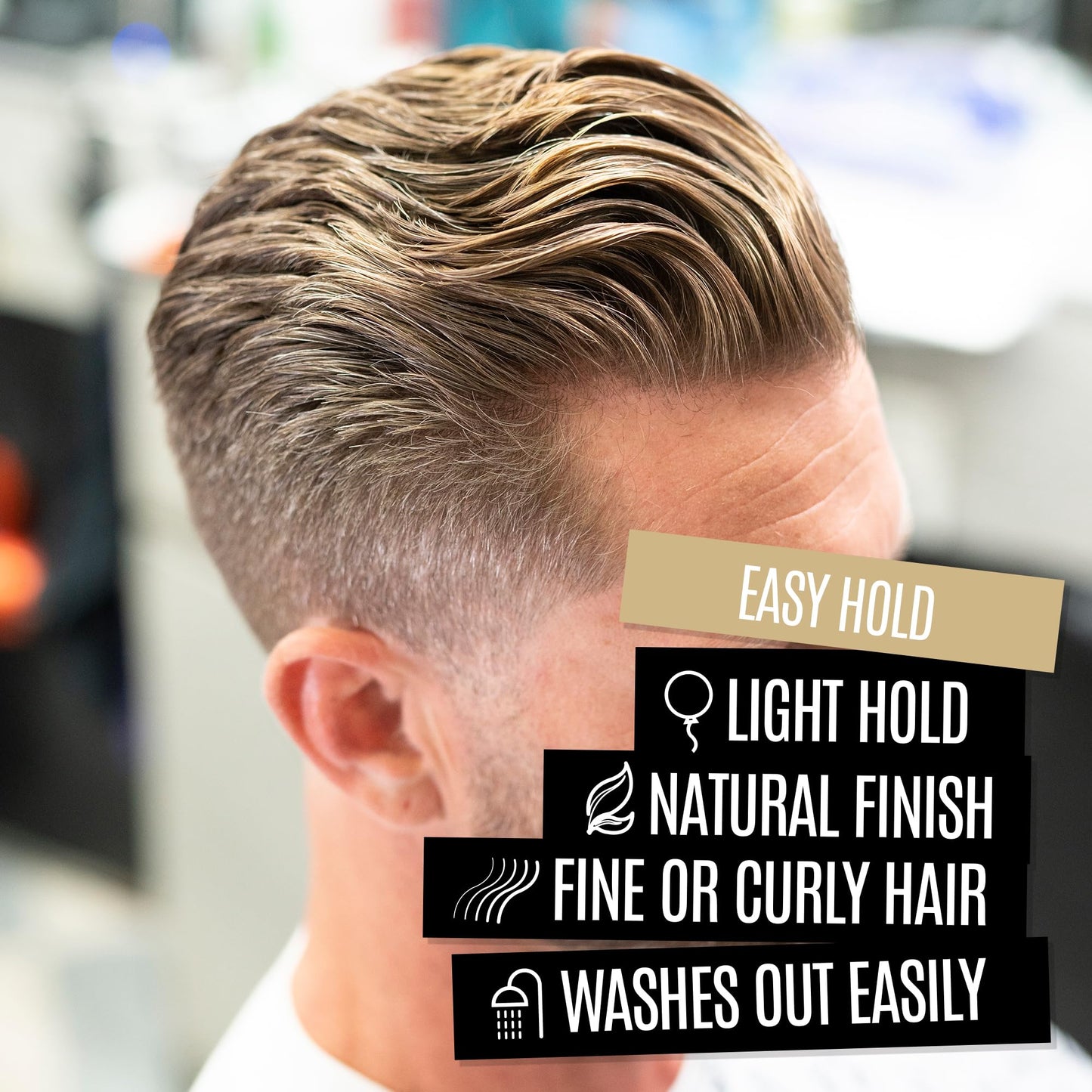 Uppercut Deluxe Easy Hold Pomade 0.9oz / 30g – Light Hold Matte Finish Men's Hair Pomade, Natural Texture & Volume, Water Based Cream Pomade, Weightless Flexible Control, Easy Wash Out Styling Product