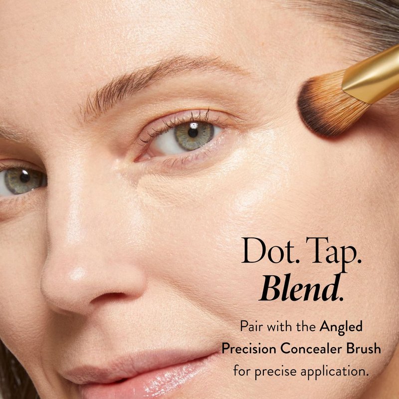 LAURA GELLER NEW YORK The Under Cover Kit: Ideal Fix Concealer + Precision Angled Concealer Brush (04 Medium)