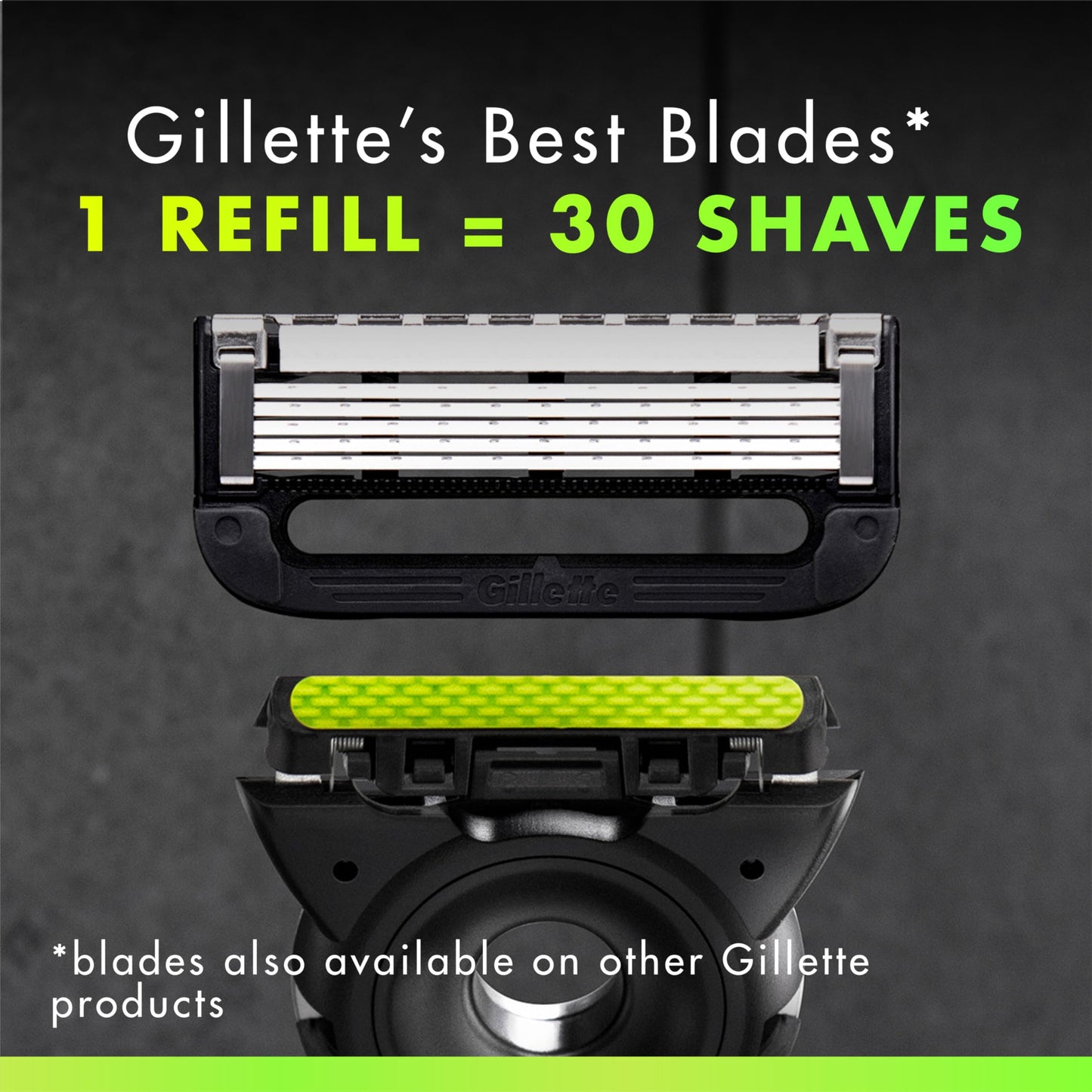 Gillette Labs Razor Refills for Men, 6 Razor Blade Refills and 7oz Rapid Foaming Shave Gel