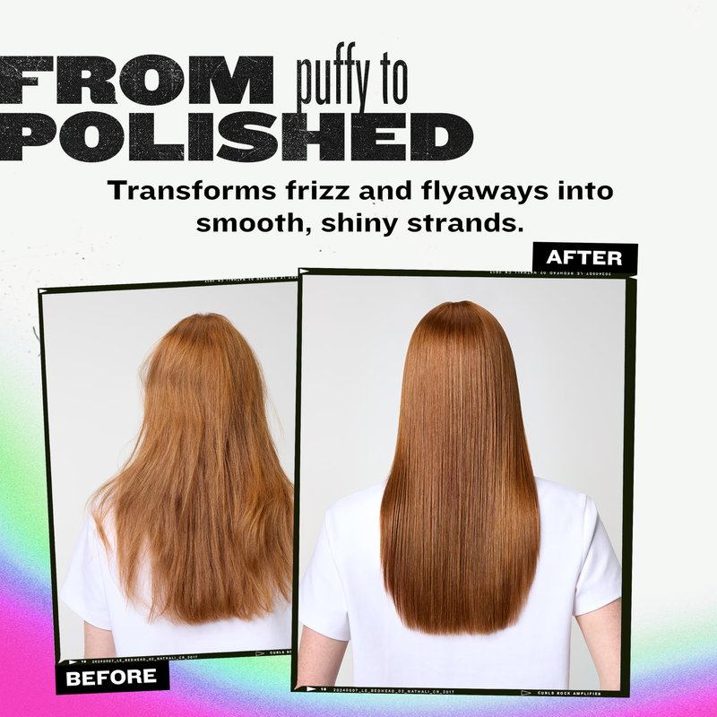 TIGI Bed Head Straighten Out Anti-Frizz Serum for Smooth and Shine, Sulfate-Free Styling Serum for All Hair Types
