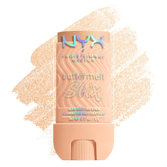 NYX PROFESSIONAL MAKEUP Buttermelt Glaze Stix, Non-Greasy Highlighter Stick With Up To 8HR Make Up Wear - 06 A Whole Melt (Gold)