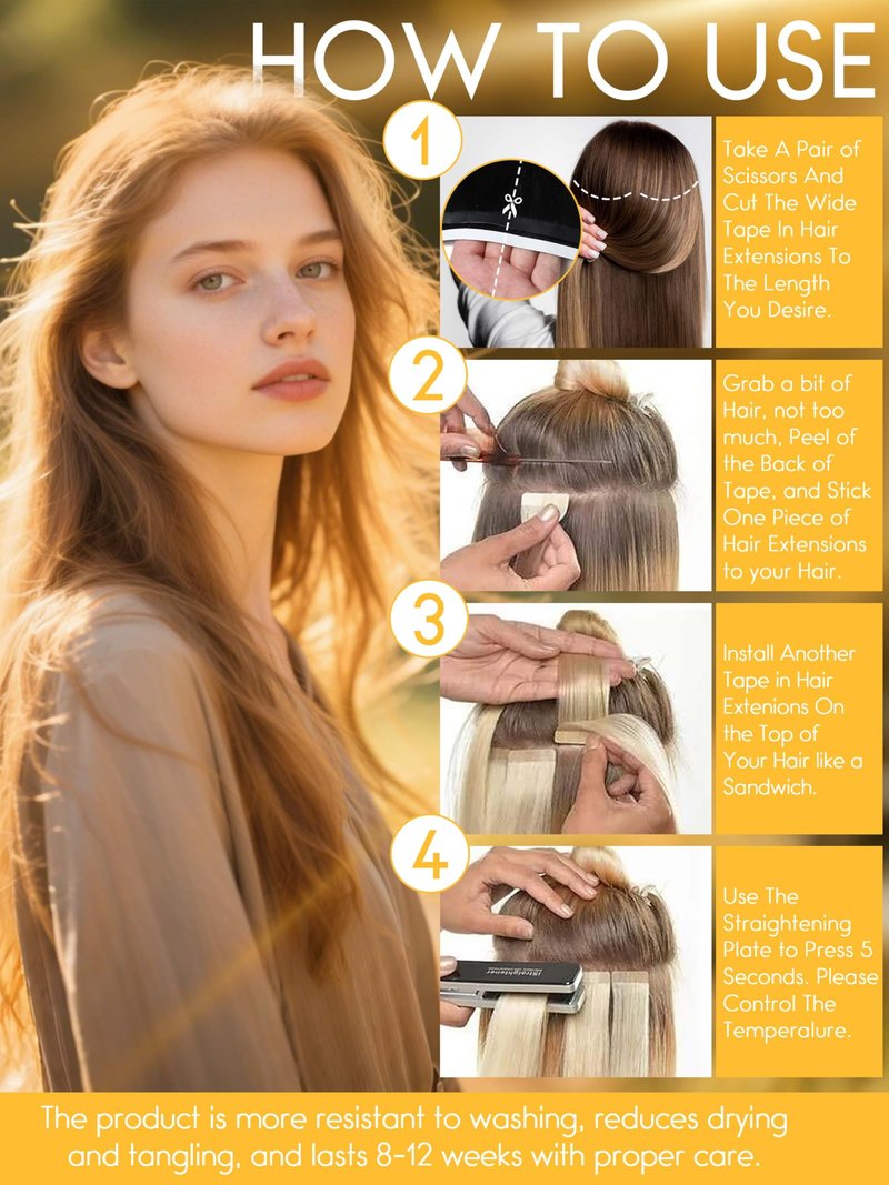 Caliee Wide Tape in Hair Extensions Human Hair Color 2 Darkest Brown Tape in Hair Extensions Real Human Hair 16 Inch 50G Thick Ends Invisible One Piece DIY