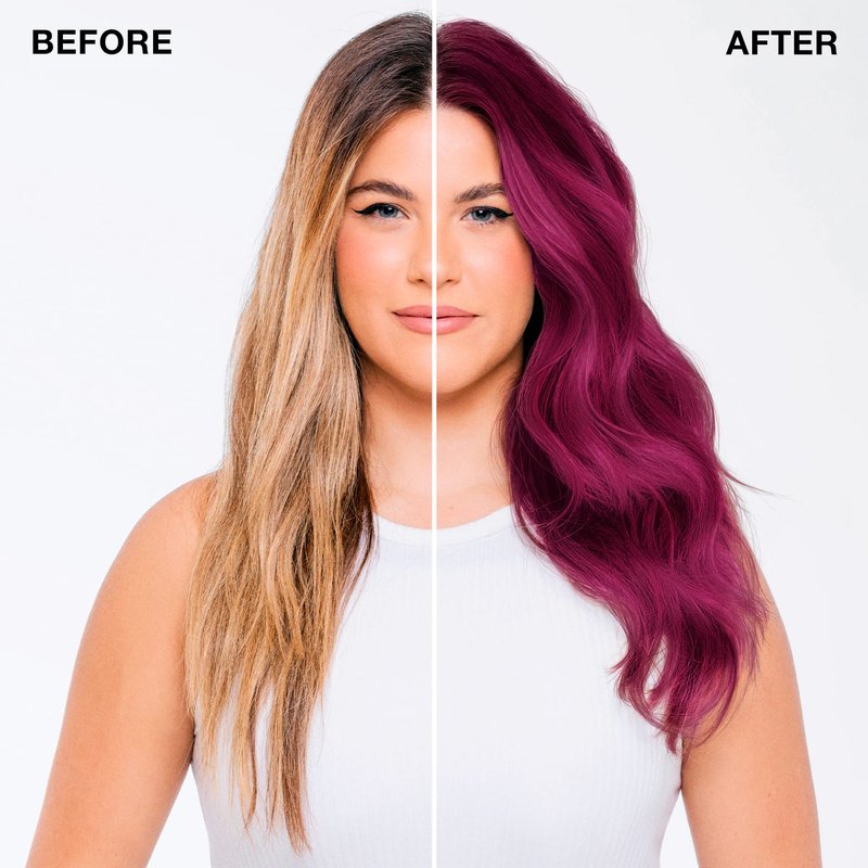 IGK Permanent Hair Dye Color Kit | RRV Truth or Dare - Intense Fuchsia | 100% Gray Color Coverage + Strengthen + Shine | Ammonia Free