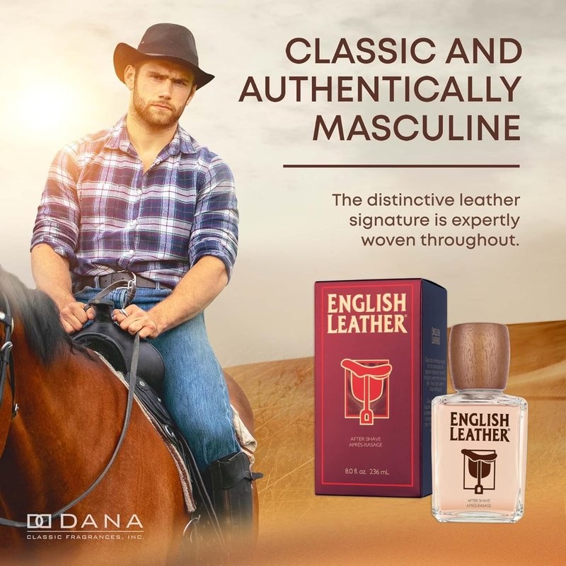 English Leather Aftershave Splash for Men - Classic Scent, Refreshing Formula