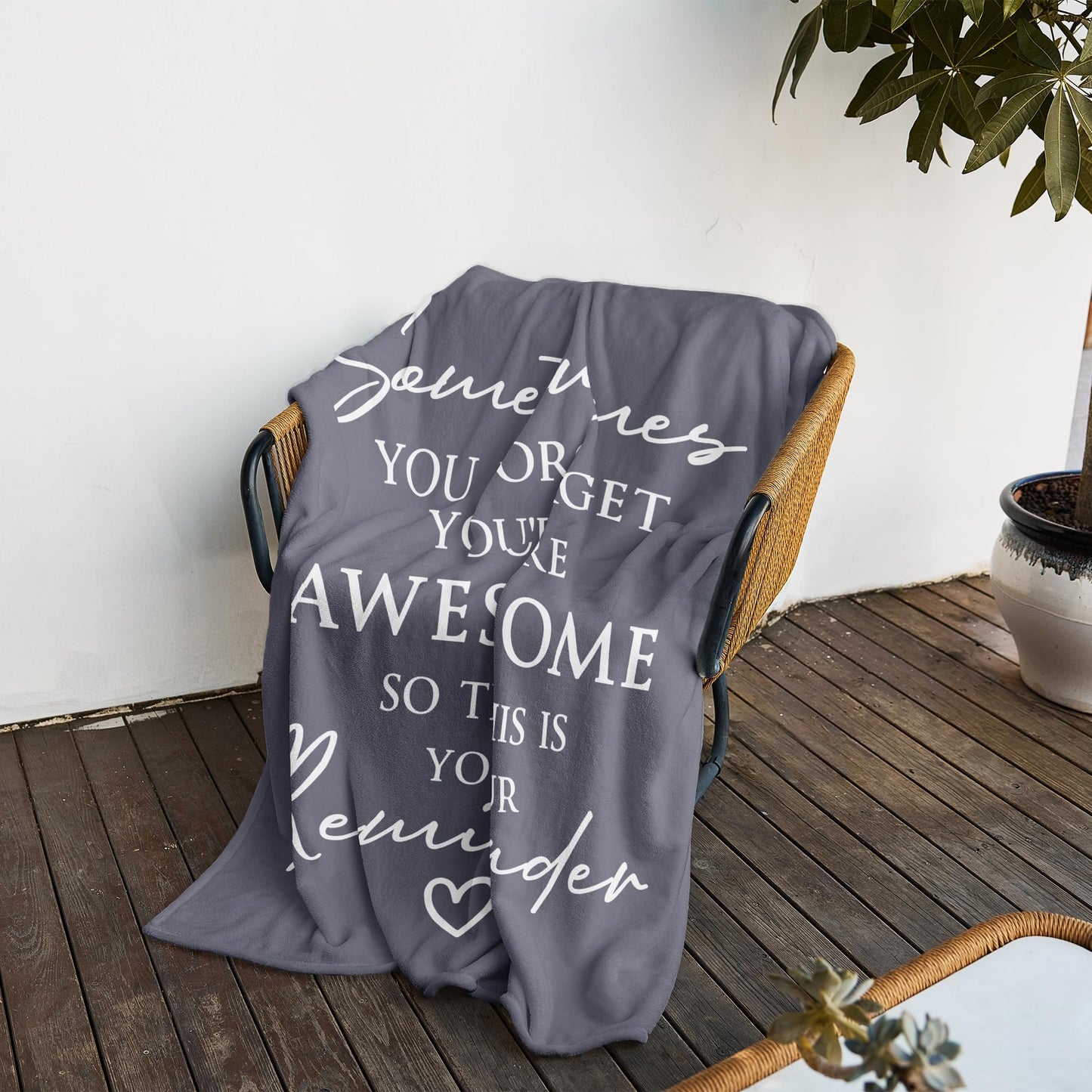Bariceneth Gifts for Women Blanket 50" X 60", Birthday/Inspirational/Thank You Gifts for Women, Sometimes You Forget You are Awesome Gifts for Friends/Mom/Sister/Her, Anniversary/Appreciation Blanket