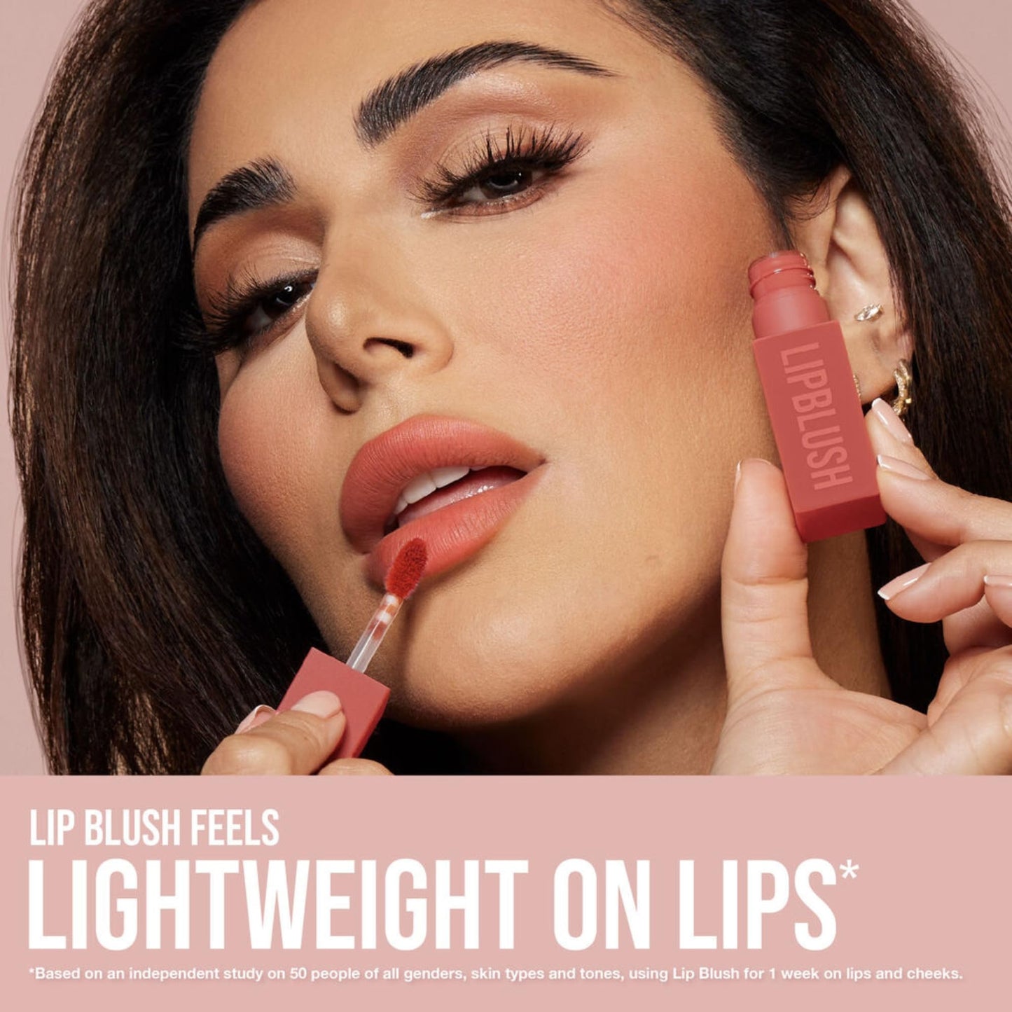 HUDA BEAUTY Lip Blush Cream Lip & Cheek Stain Berry Kiss