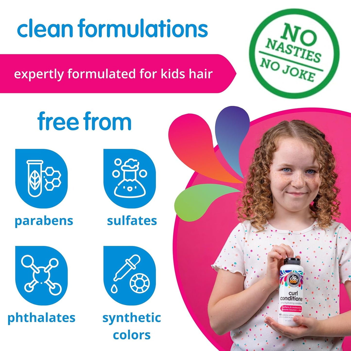 SoCozy Curl Conditioner for Kids - Softens & Restores Bounce | Sweet-Crème, 10.5 Fl Oz