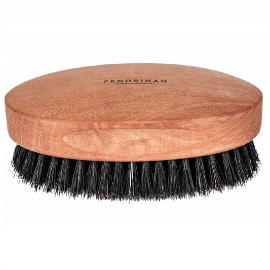 Fendrihan Genuine Boar Bristle and Pear Wood Military Hair Brush, Made in Germany VERY SOFT LIGHT BRISTLE