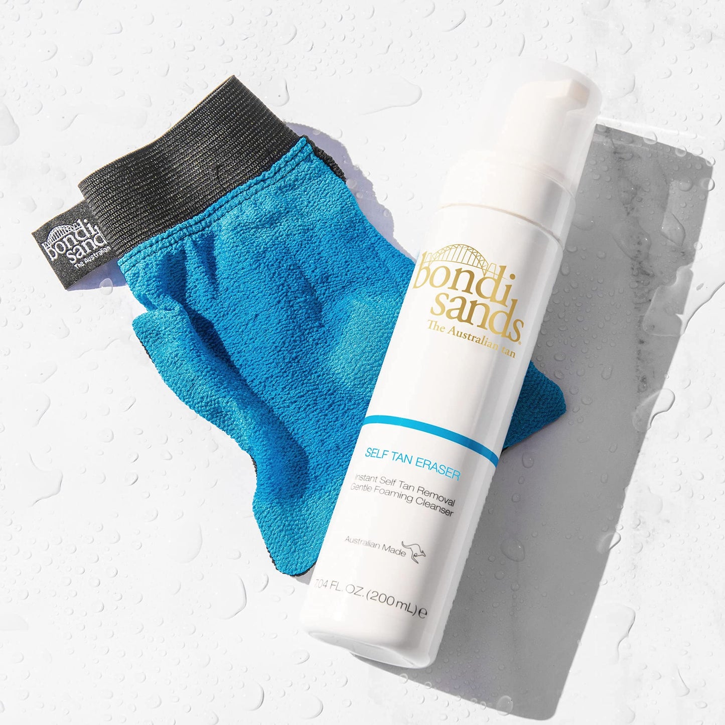 Bondi Sands Prep and Glow Bundle | Includes Self Tan Eraser, Exfoliation Mitt, Light/Medium Sunless Foam + Everyday Gradual Tanning Milk ($76 Value)