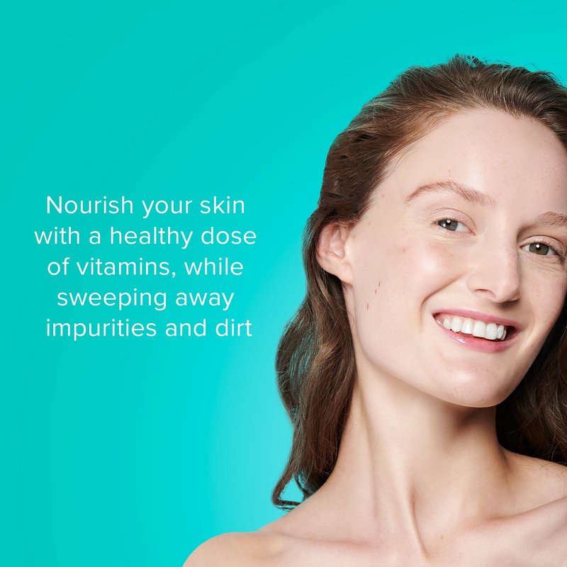 ClarityRx Cleanse Daily Face Wash, 6 Fl Oz, Vitamin-Infused Natural, Plant-Based Moisturizing Facial Cleanser with Vitamins & Antioxidants, Deep Cleansing, No Parabens & Sulfates, All Skin Types