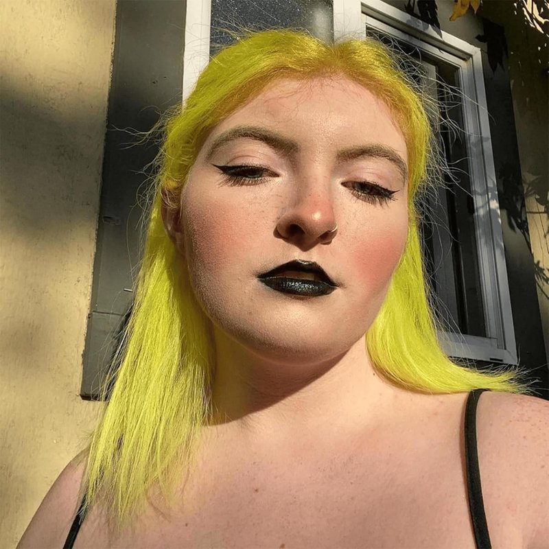 Overtone Semi-Permanent Hair Color Conditioner - Extreme Yellow, Nourishing Color Depositing Mask | 8 oz, Vegan & Cruelty-Free