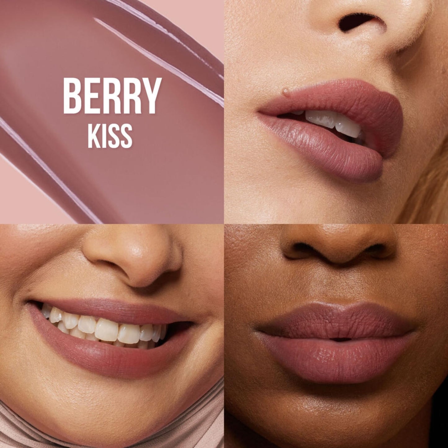 HUDA BEAUTY Lip Blush Cream Lip & Cheek Stain Berry Kiss