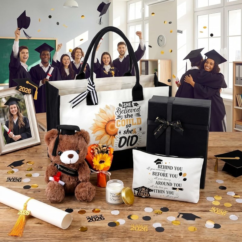 Graduation Gifts for Women | 10-Pc Gift Basket for Class of 2026 | Perfect for Daughters, Sisters & Friends