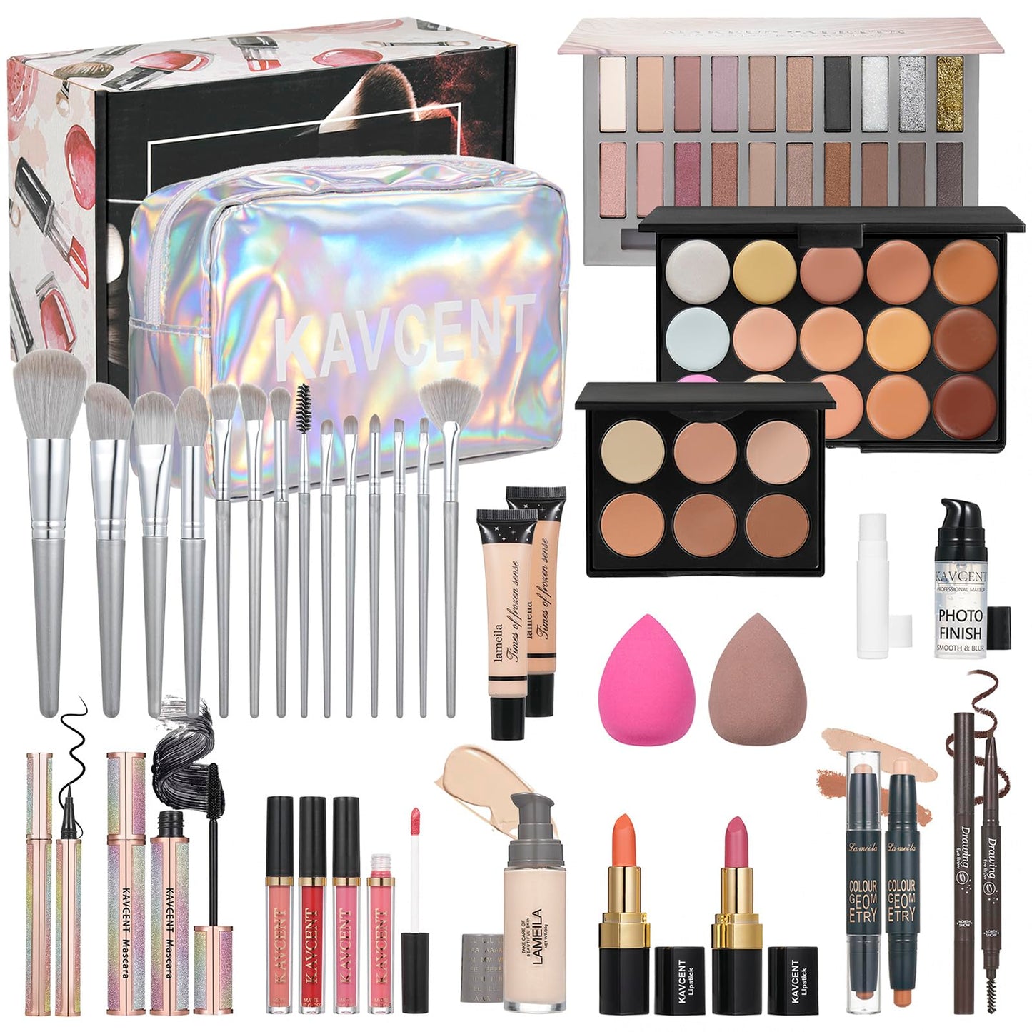 Makeup Kit for Women Full Kit Makeup Set for Teens Makeup Kits for Teen Girls Foundation Eyeshadow Palette Lipstick Makeup Gift Set for Women Teenagers