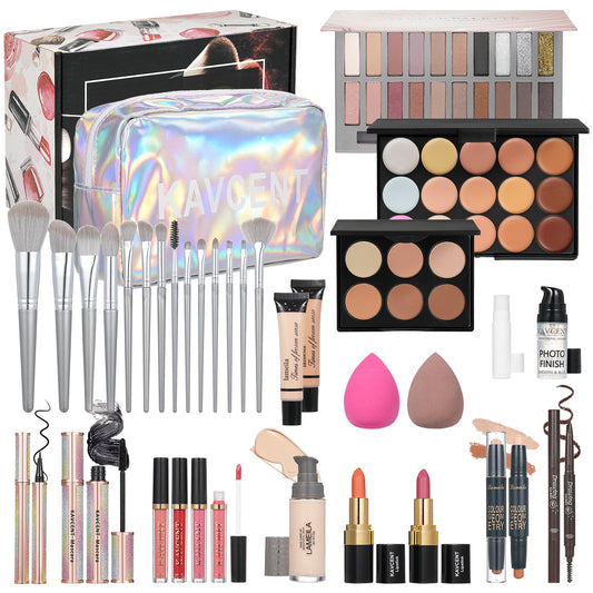 Makeup Kit for Women Full Kit Makeup Set for Teens Makeup Kits for Teen Girls Foundation Eyeshadow Palette Lipstick Makeup Gift Set for Women Teenagers