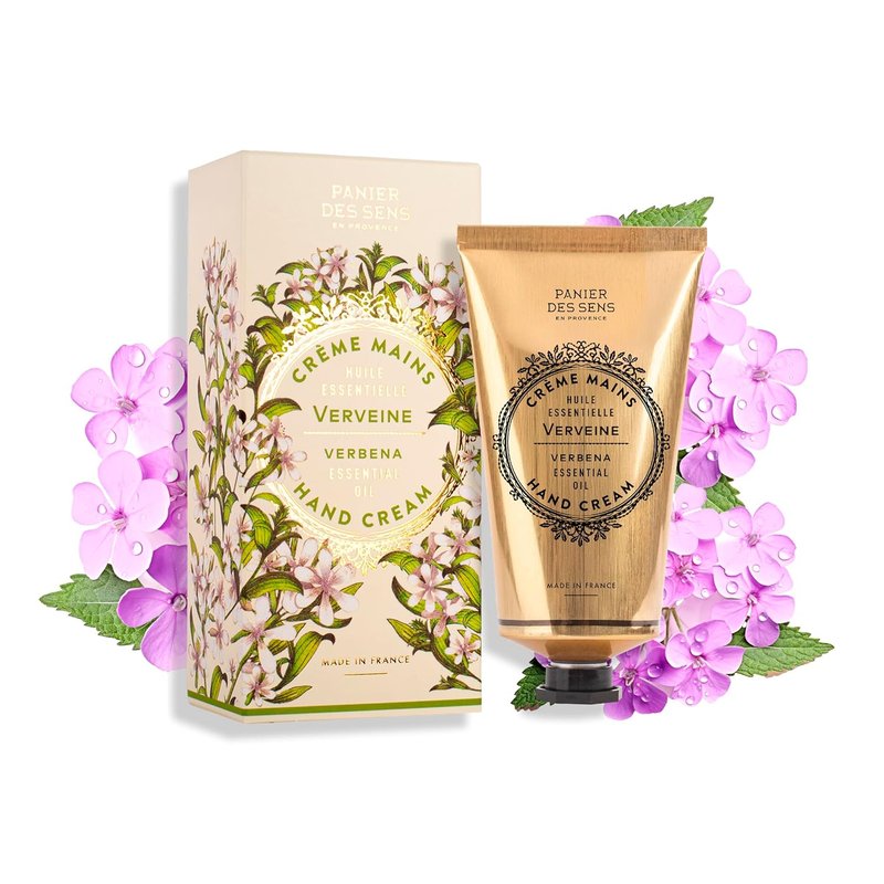 Panier des Sens Lemon Verbena Hand Cream - Moisturizing Lotion for Dry Skin | 97% Natural, 2.5 Fl Oz