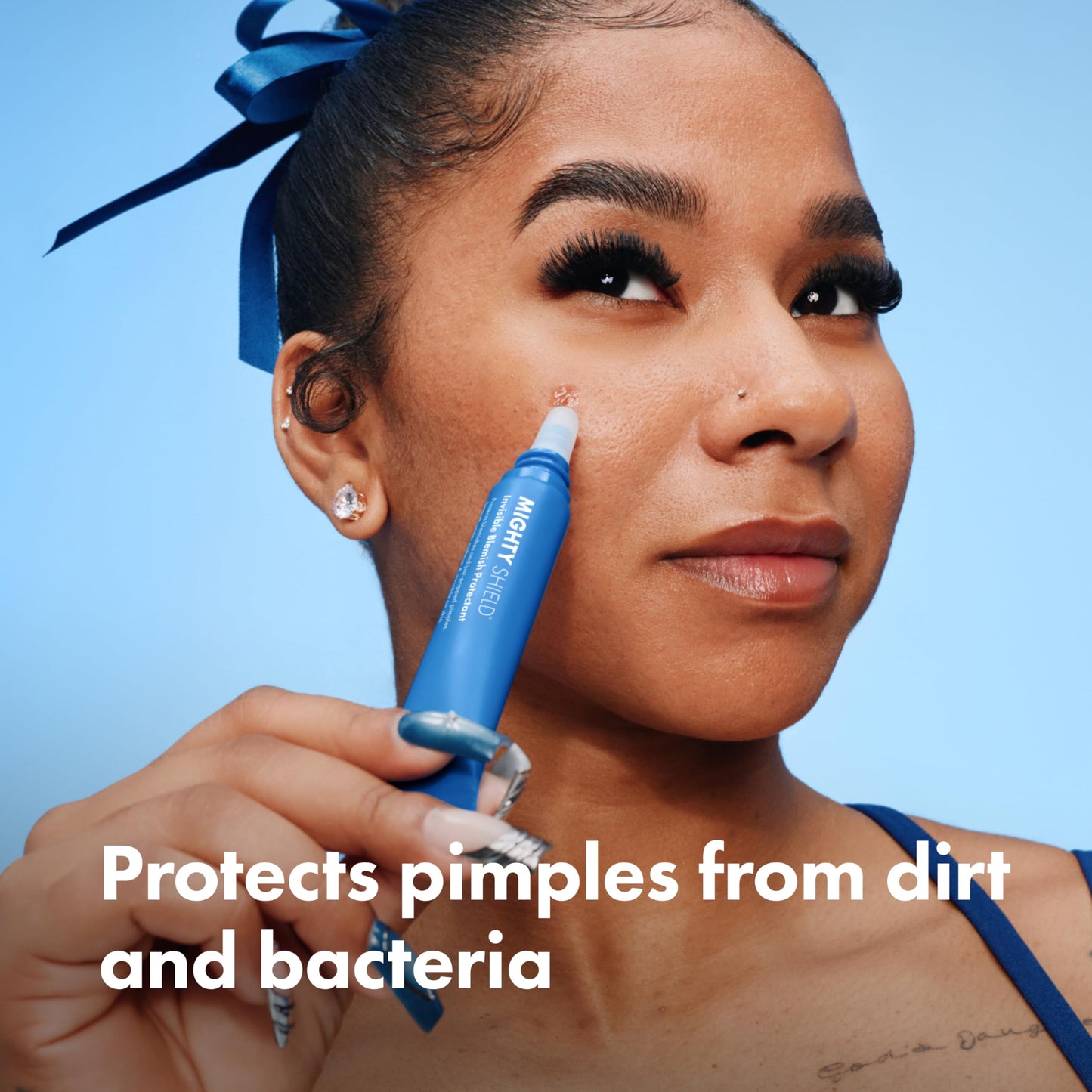 HERO COSMETICS Mighty Shield™ Liquid Patch Invisible Blemish Protectant for Pimples, Zits, and Blemish Wounds. Fast-Drying and Protects Blemishes from Makeup, Sunscreen