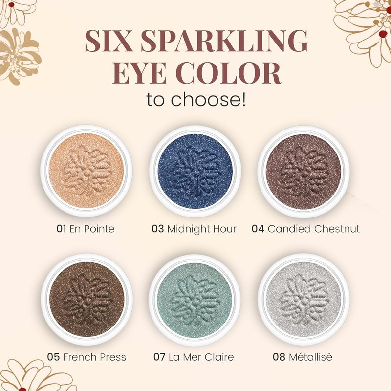 Paul & Joe Sparkling Eye Shadow - Iridescent Eye Glitter for Buildable Color | Deep Midnight Blue, 0.21 oz