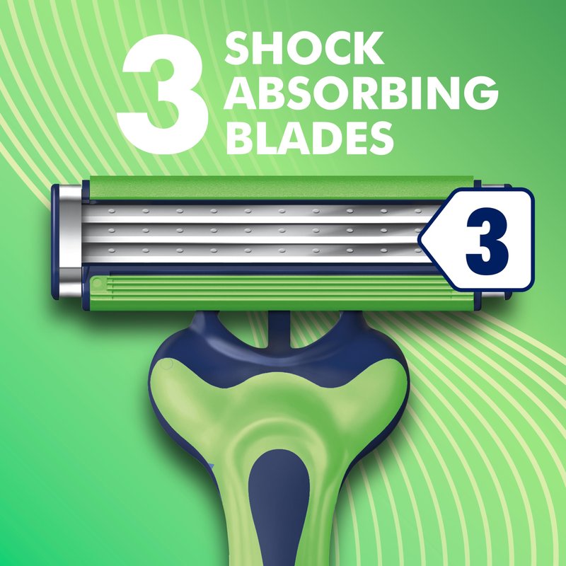 Gillette Sensor3 Sensitive Disposable Razors for Men, Enhanced Lubrastrip Glides Easily Over Your Skin, 8 Count (Pack of 2)