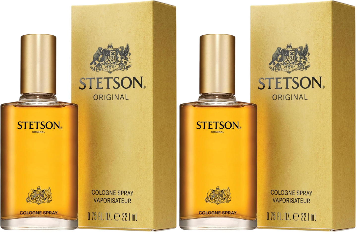 Stetson Original by Scent Beauty - Cologne for Men - Classic, Woody and Masculine Aroma with Fragrance Notes of Citrus, Patchouli, and Tonka Bean - 0.75 Fl Oz (Pack of 2)
