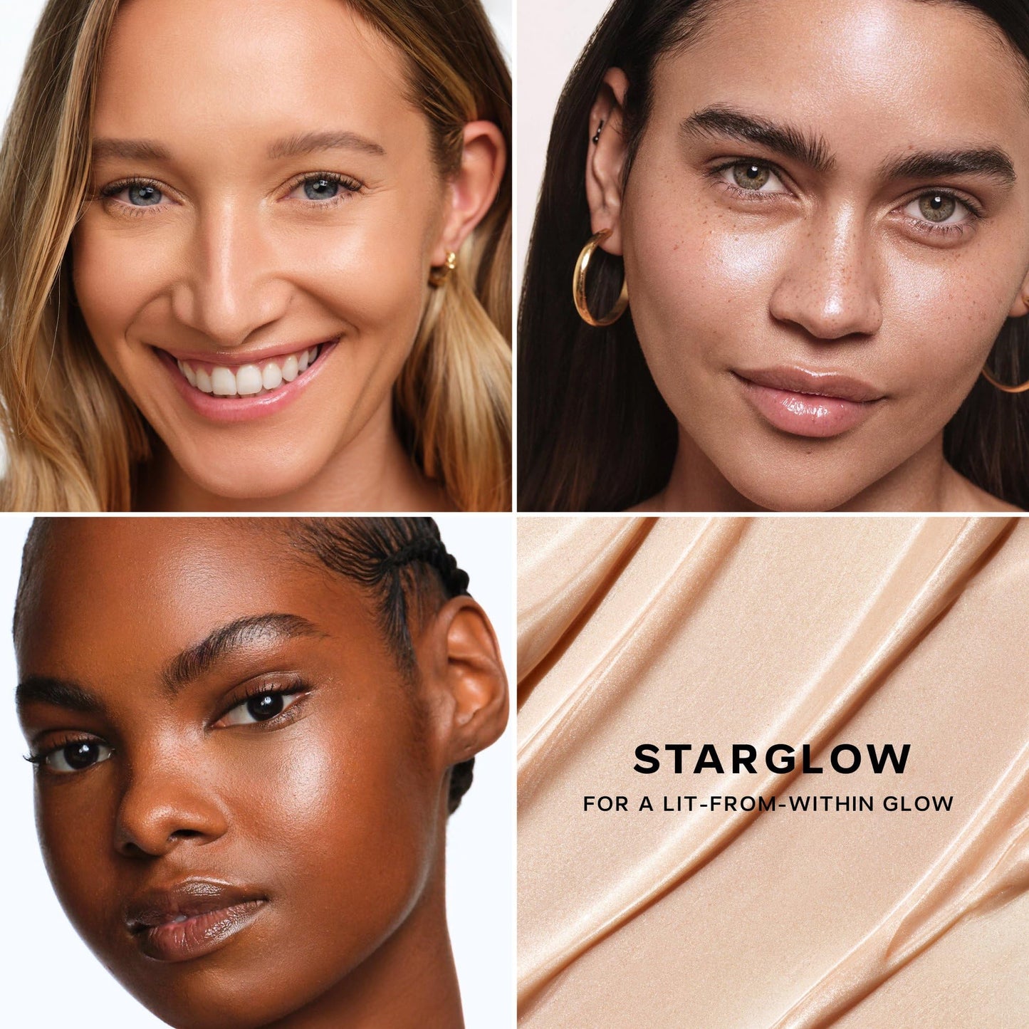 Saie Mini Glowy Super Gel - Hydrating Makeup Primer and Illuminating Glow Serum Enriched with Vitamin C and Squalane Oil - All-Over Liquid Highlighter Makeup for Instant Glass Skin - Starglow (0.5 oz)
